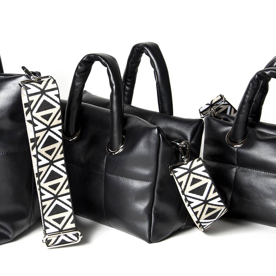 Laura Di Maggio GIOY BIG – Tote bag in nappa trapuntata nera Offerte