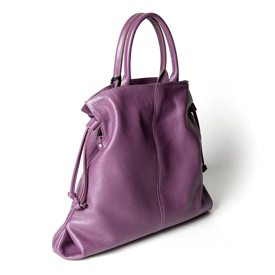 Laura Di Maggio GLORIA – borsa a sacco in pelle malva Negozio