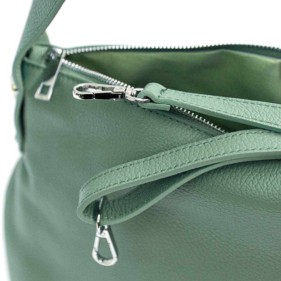 Laura Di Maggio NESSY – Sacca in pelle verde menta 2025