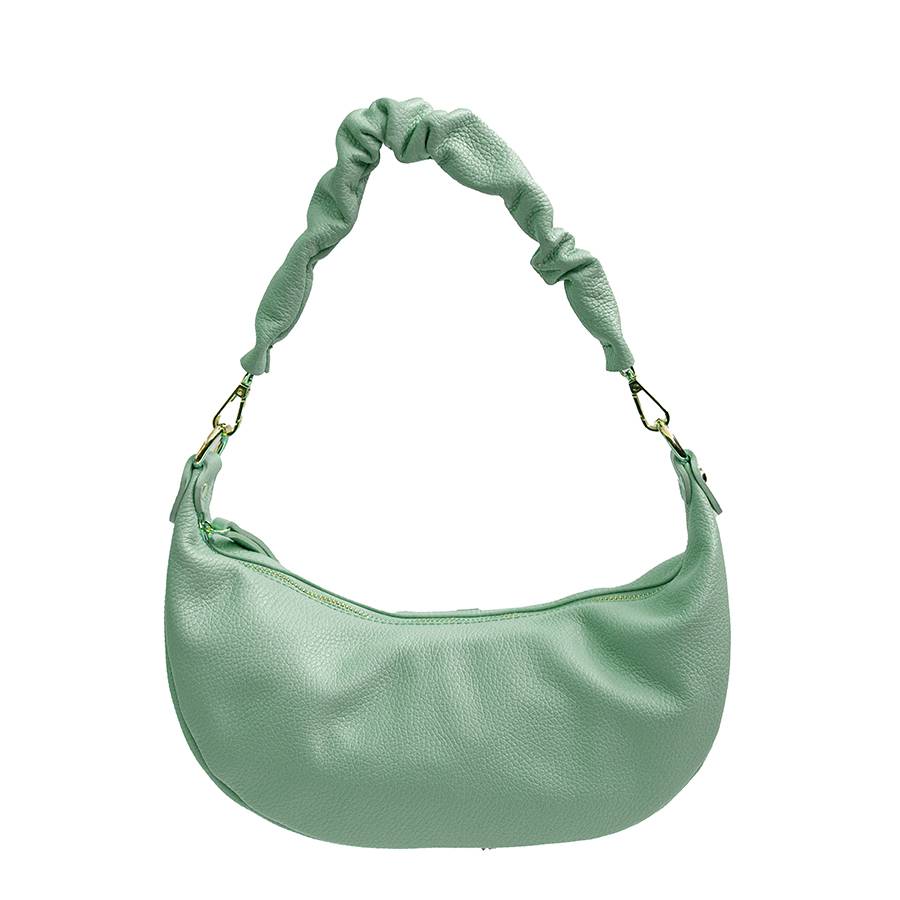 Laura Di Maggio SUSAN – Baguette in pelle verde menta Vendita