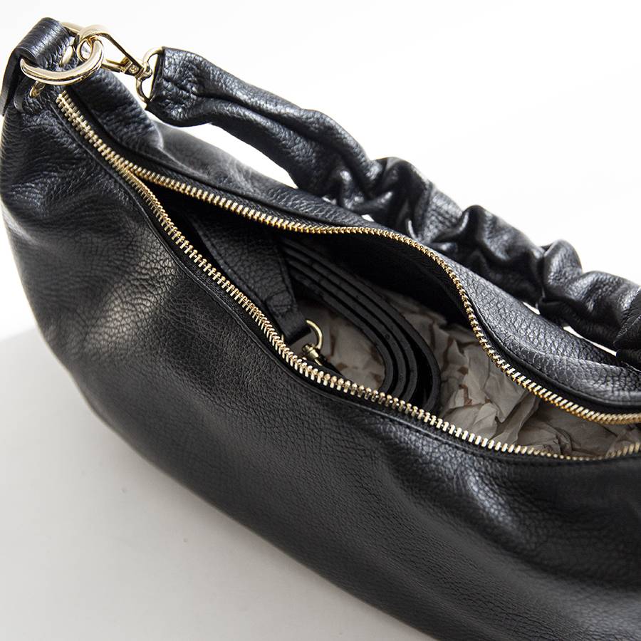 Laura Di Maggio SUSAN – Baguette in pelle nera Spedizione Gratuita
