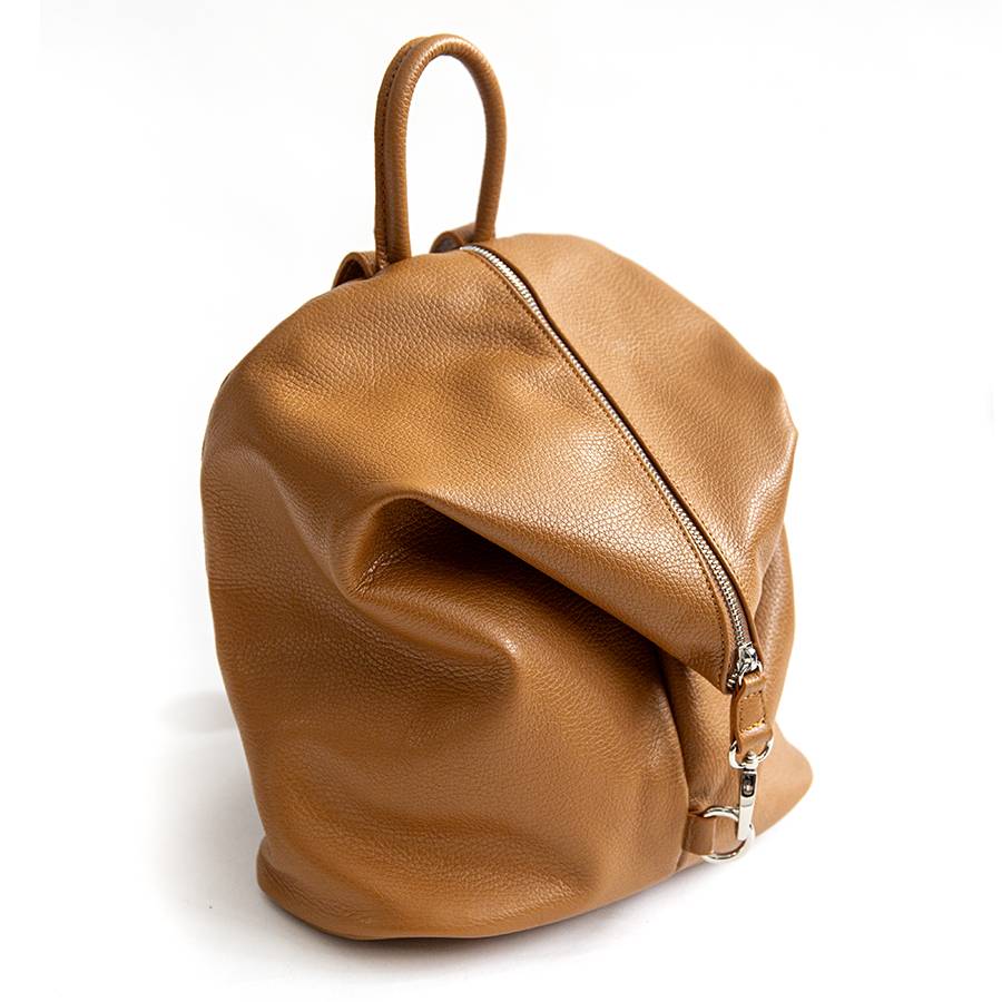 Laura Di Maggio FLIP – Zaino con zip in pelle cuoio Fino Al -60%