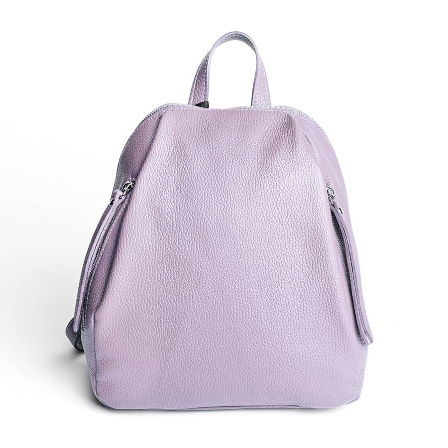 Laura Di Maggio ZIP – zainetto in pelle dollaro lilla