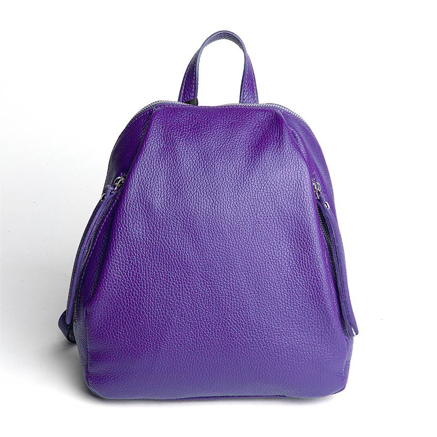 Laura Di Maggio ZIP – zainetto in pelle dollaro viola Saldi