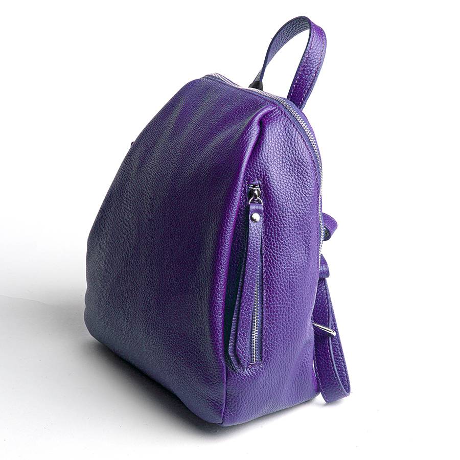 Laura Di Maggio ZIP – zainetto in pelle dollaro viola Saldi