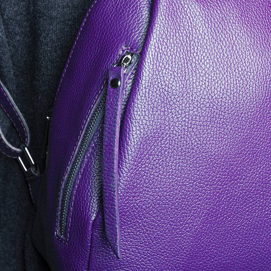 Laura Di Maggio ZIP – zainetto in pelle dollaro viola Saldi