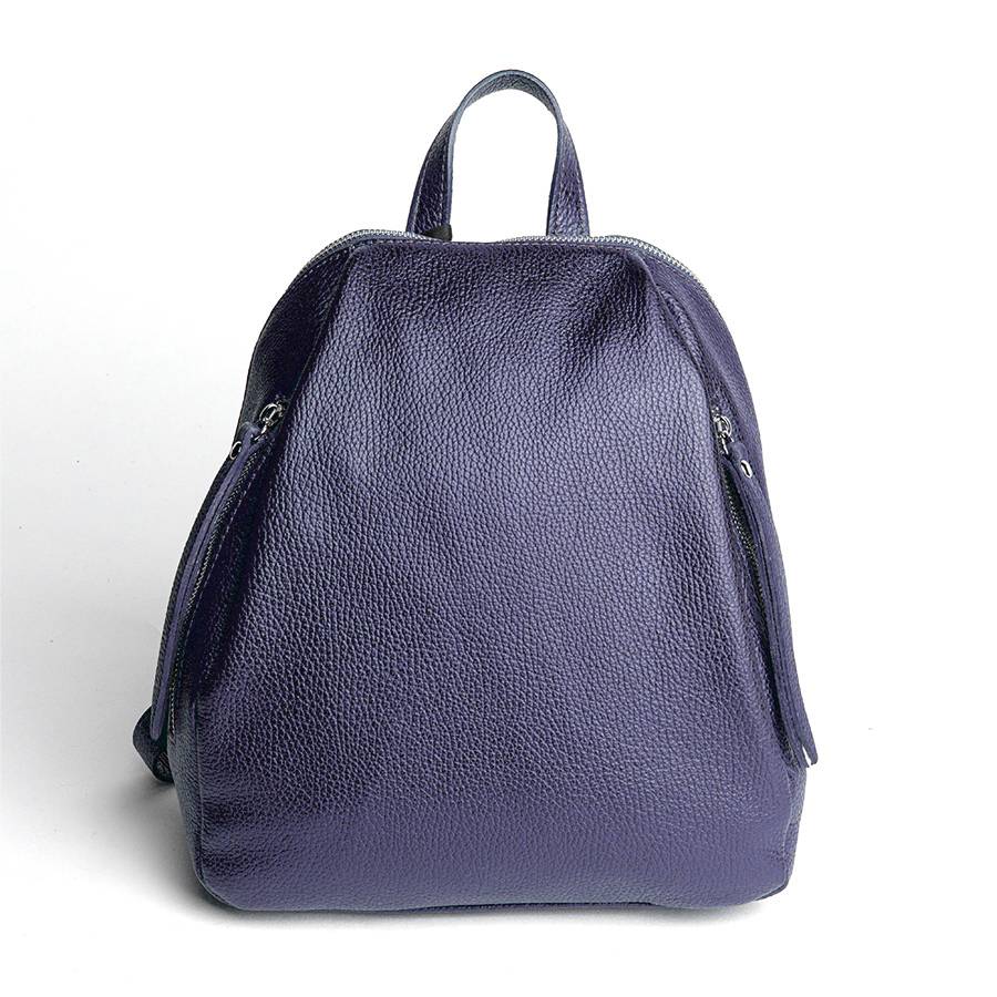 Laura Di Maggio ZIP – zainetto in pelle dollaro blu notte
