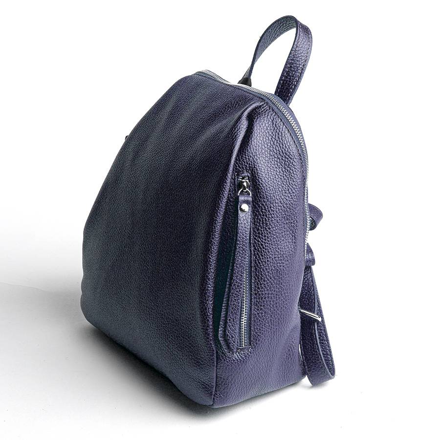 Laura Di Maggio ZIP – zainetto in pelle dollaro blu notte Offerte