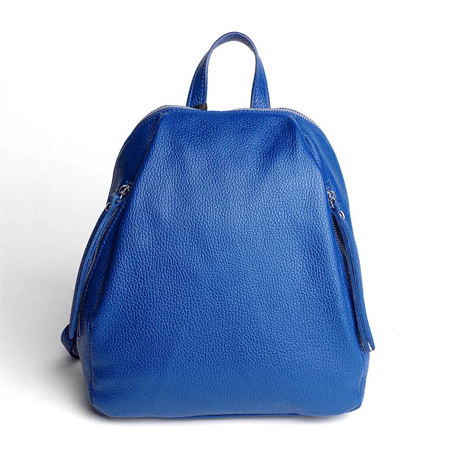 Laura Di Maggio ZIP – zainetto in pelle dollaro blu elettrico