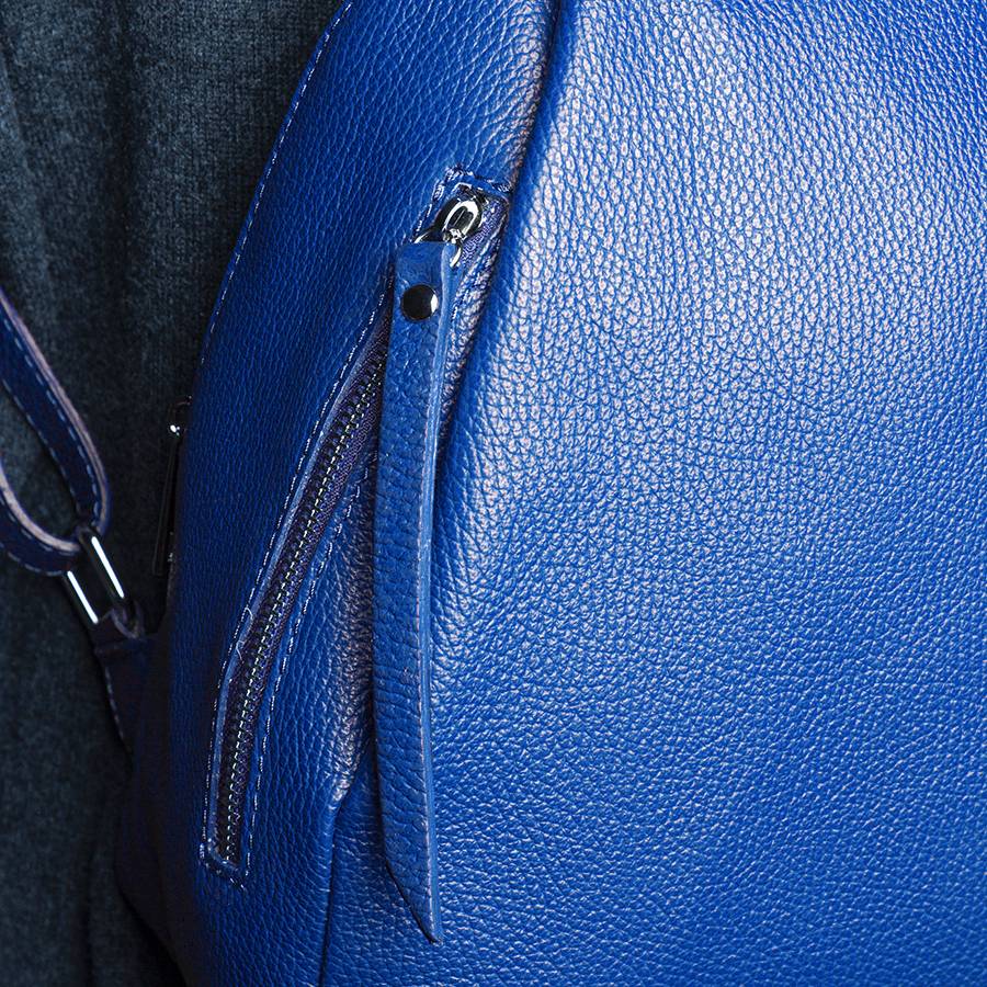 Laura Di Maggio ZIP – zainetto in pelle dollaro blu elettrico Saldi Di Fabbrica