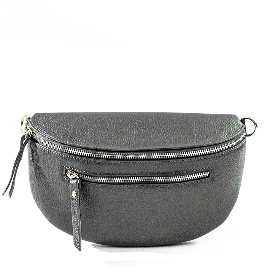 Laura Di Maggio MARSUPIO in pelle dollaro grigio Negozio