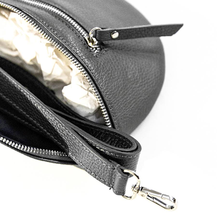 Laura Di Maggio MARSUPIO in pelle dollaro grigio Negozio