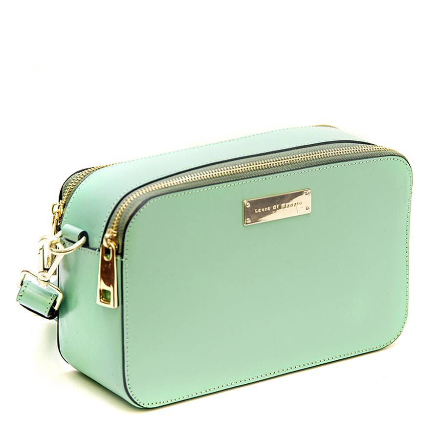 Laura Di Maggio ANDY – Borsa saponetta in pelle turchese Fino Al -60%