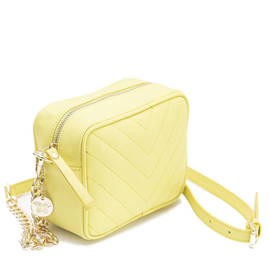 Laura Di Maggio COCCA – Borsa da Sera in Pelle Soft Trapuntato – Lime Affare Del Giorno