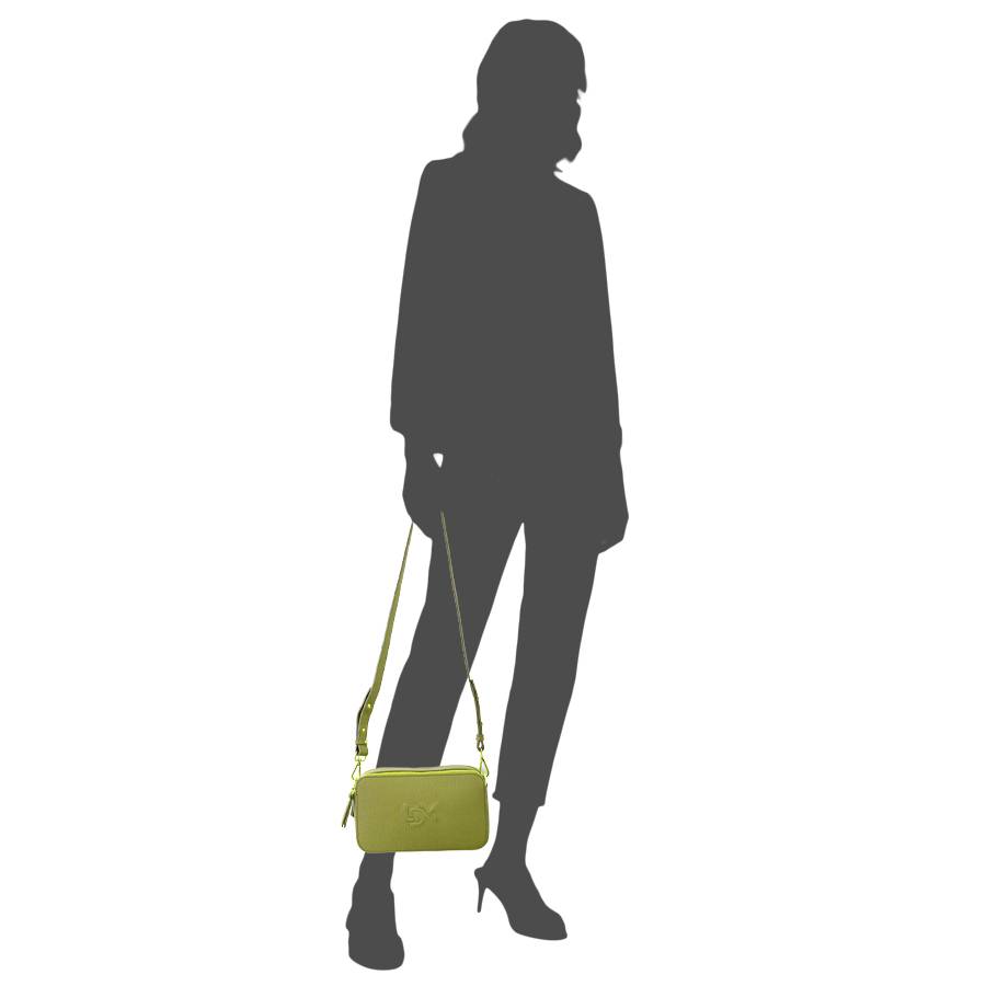 Laura Di Maggio LOIS – Saponetta in pelle dollaro stampata lime Novità