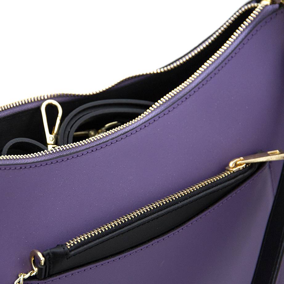 Laura Di Maggio LENA – Borsa a spalla in pelle elegant viola Offerta