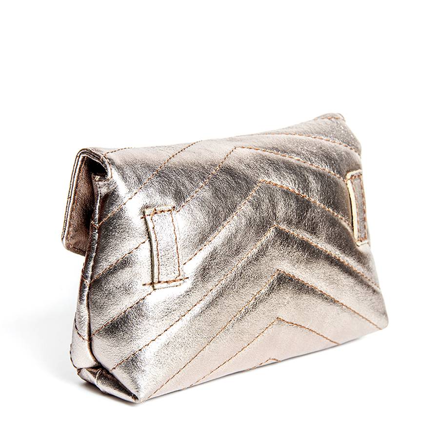 Laura Di Maggio VEGA – marsupio laminato a trapunta bronzo Fino Al -60%