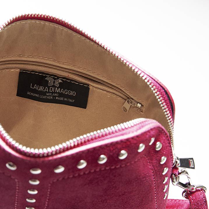 Laura Di Maggio DOROTEA – Borsa in Pelle da Sera – Camoscio Bordeaux Shopping Online