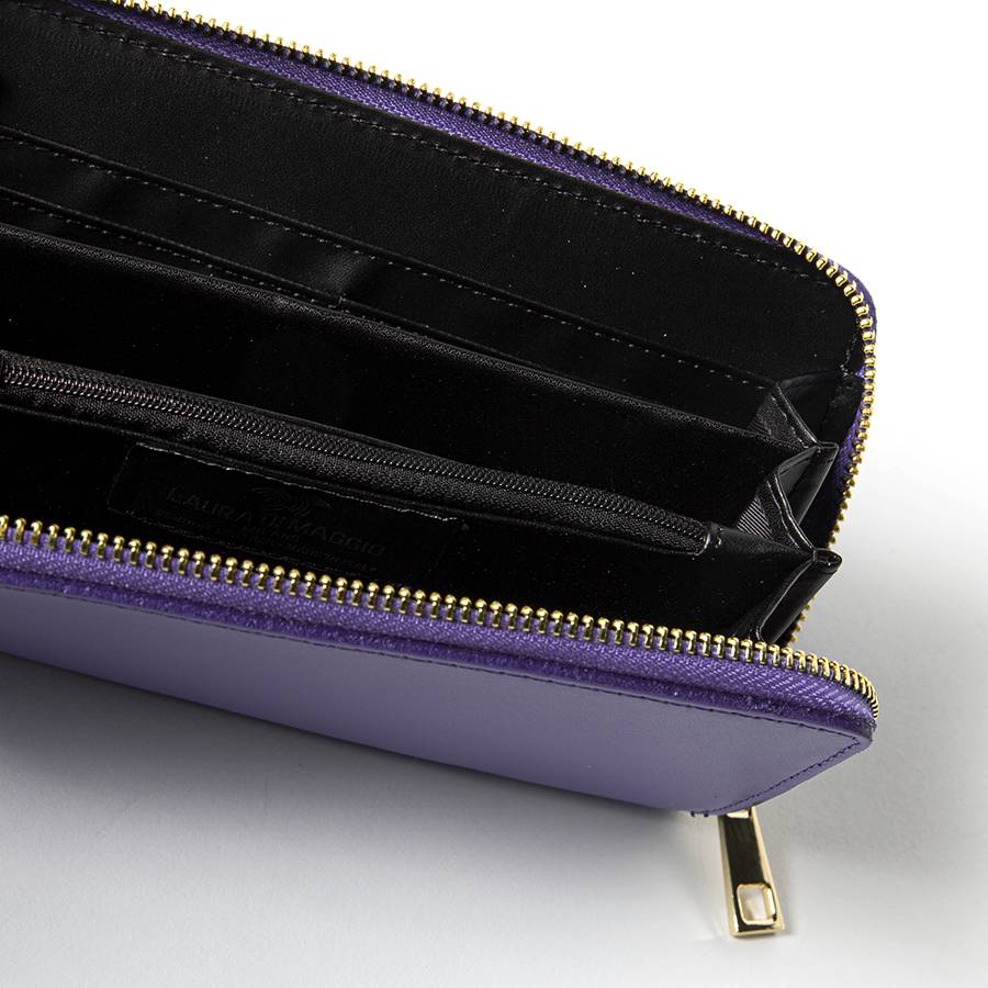 Laura Di Maggio ELEGANT – portafoglio in pelle elegant viola Online