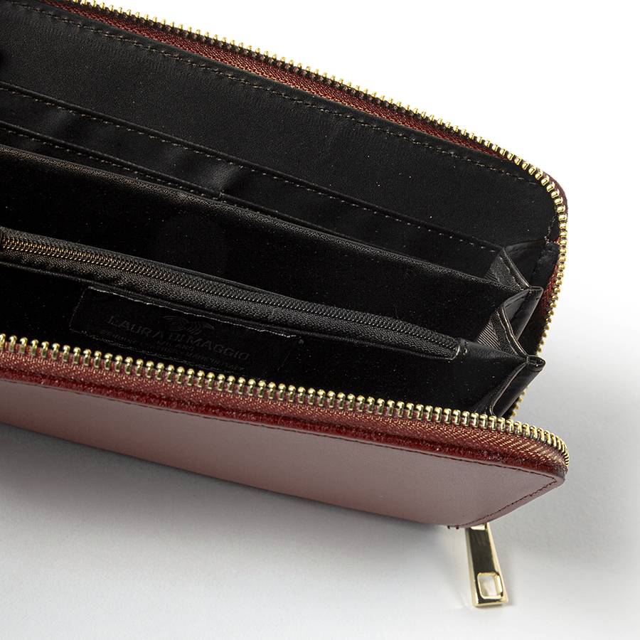 Laura Di Maggio ELEGANT – portafoglio in pelle elegant cuoio Vendita Economica