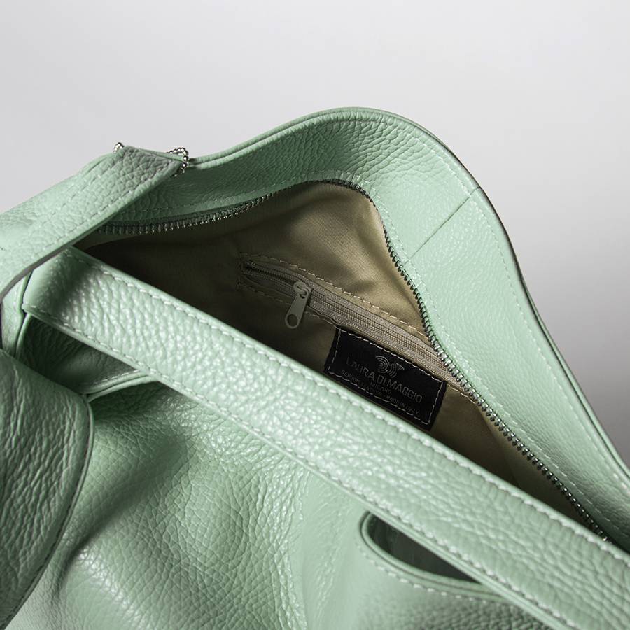 Laura Di Maggio VENICE – Zaino/borsa in pelle dollaro menta Sconto