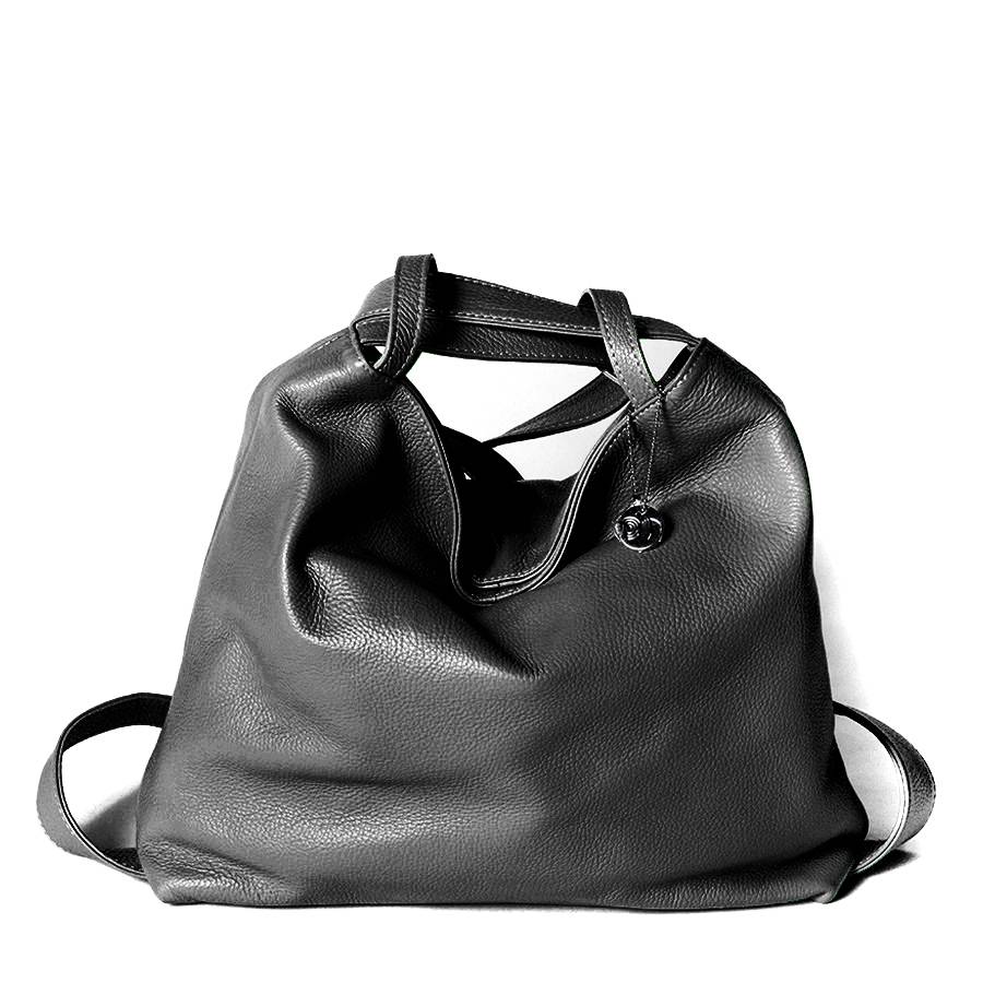 Laura Di Maggio VENICE – Zaino/borsa in pelle dollaro nero Economico