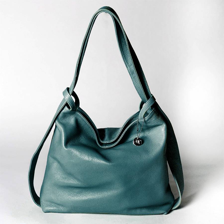 Laura Di Maggio VENICE – Zaino/borsa in pelle dollaro petrolio Outlet