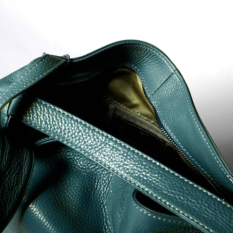 Laura Di Maggio VENICE – Zaino/borsa in pelle dollaro petrolio Outlet