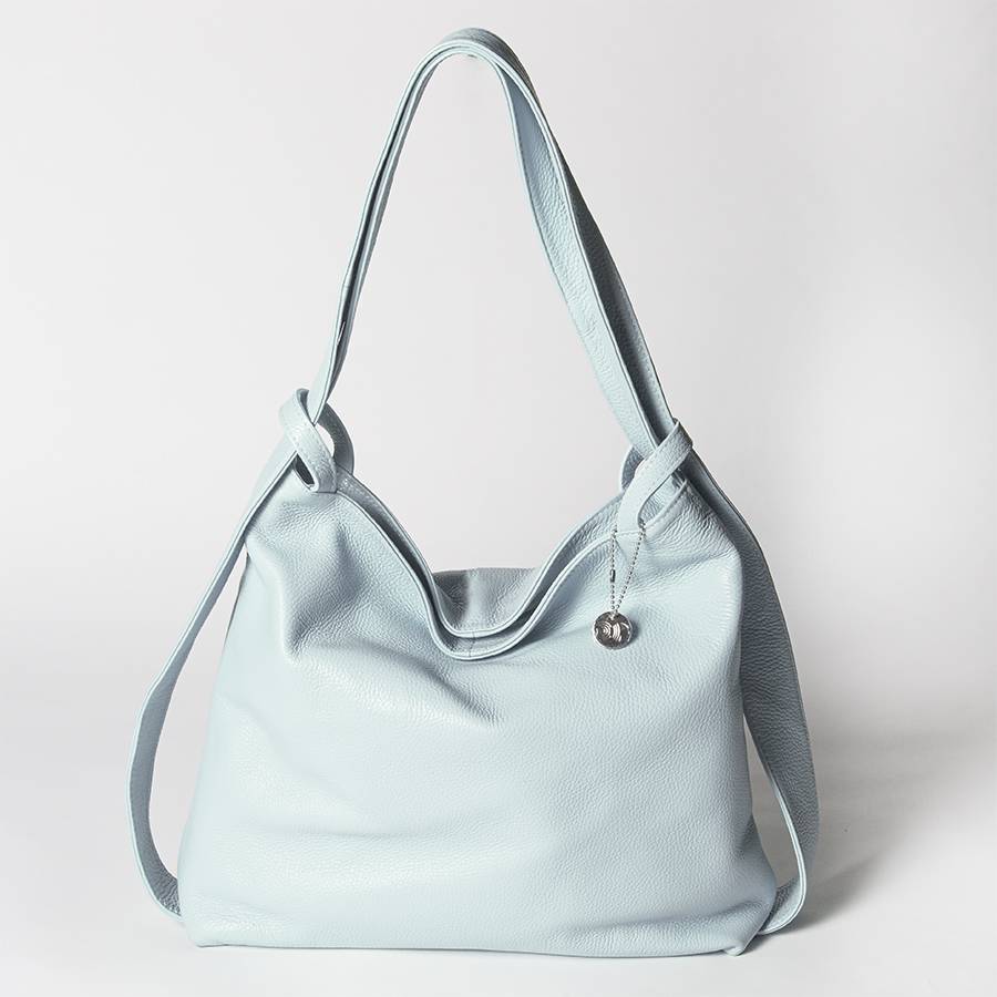 Laura Di Maggio VENICE – Zaino/borsa in pelle dollaro azzurro Offerta speciale della fabbrica
