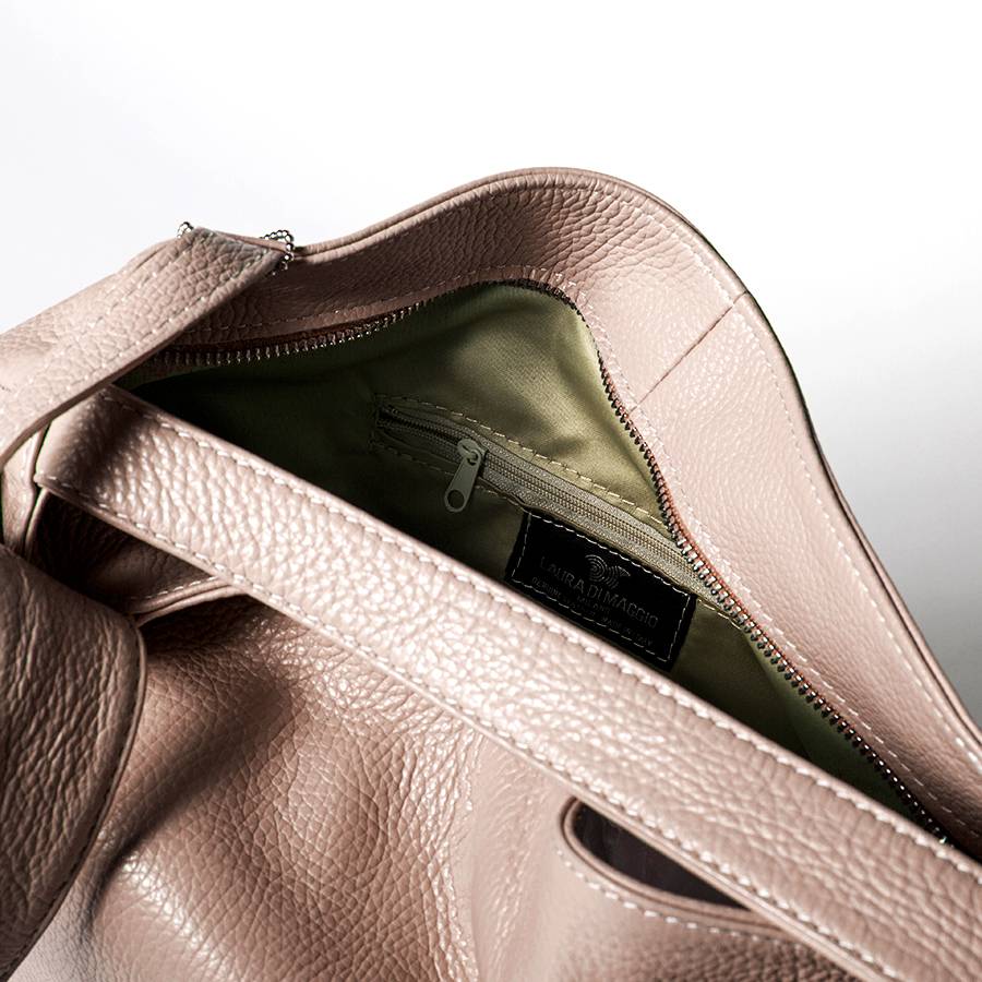 Laura Di Maggio VENICE – Zaino/borsa in pelle dollaro rosa Saldi