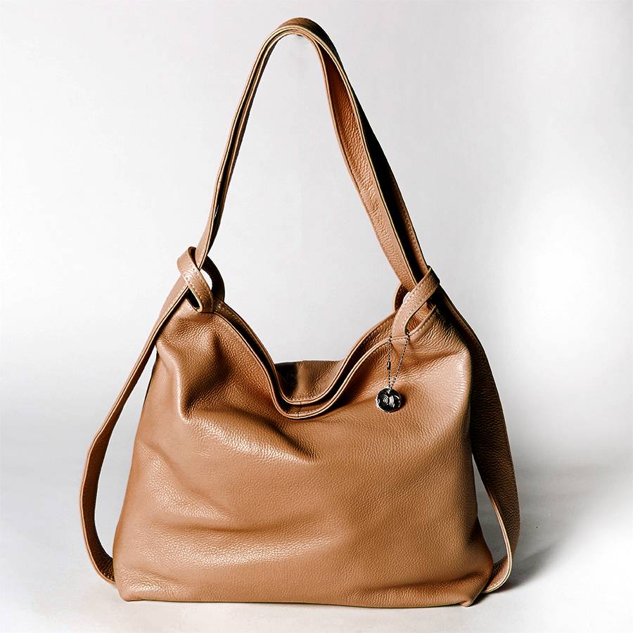 Laura Di Maggio VENICE – Zaino/borsa in pelle dollaro cuoio Offerte