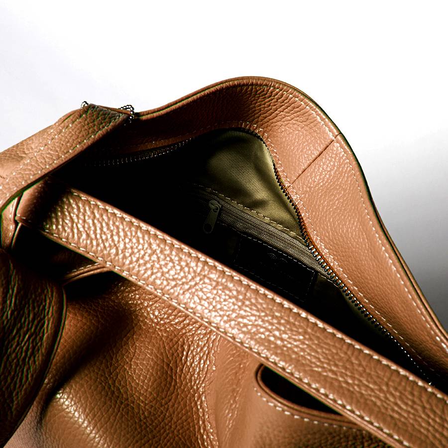 Laura Di Maggio VENICE – Zaino/borsa in pelle dollaro cuoio Offerte