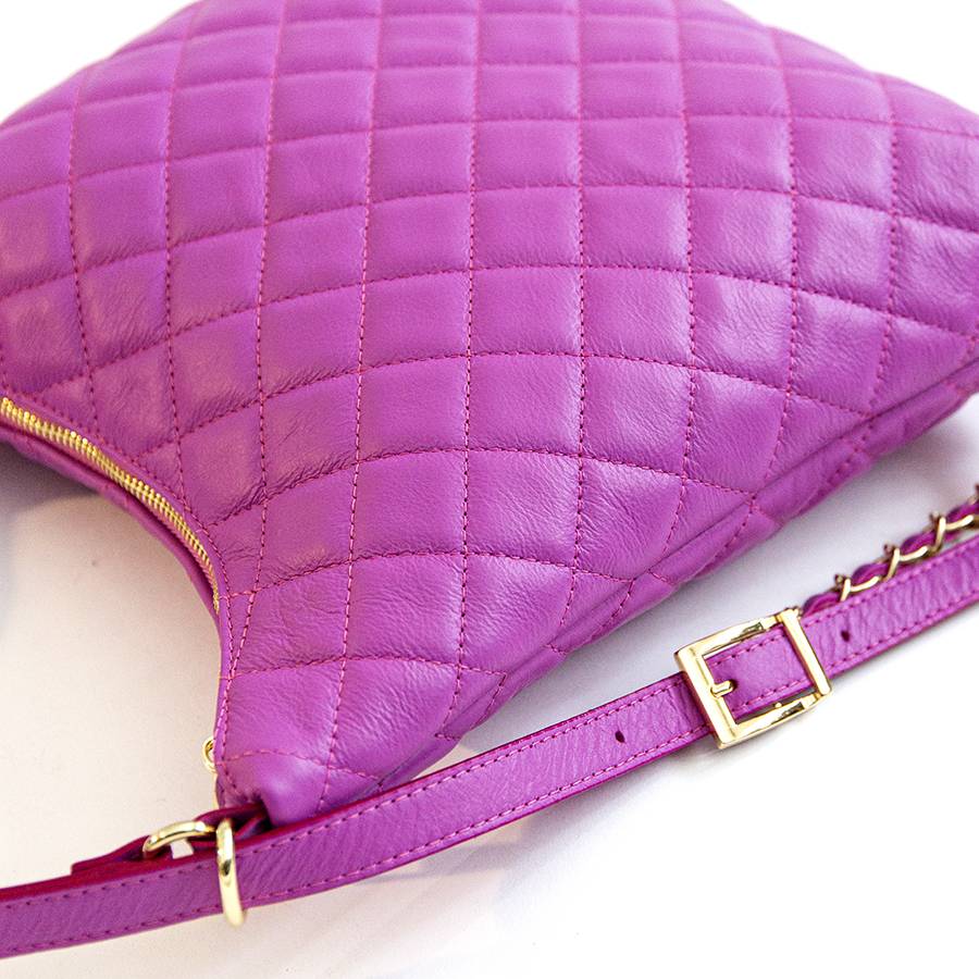 Laura Di Maggio ISABEL – Zaino/borsa in nappa trapuntata fuxia Trasporto libero internazionale
