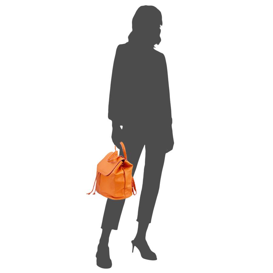 Laura Di Maggio LEIDA – Zaino in pelle dollaro arancio Negozio