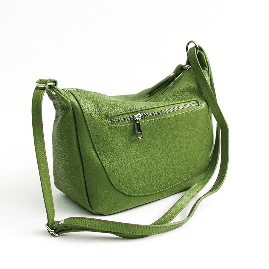 Laura Di Maggio FABIA – Sacca a tracolla in pelle verde Moda