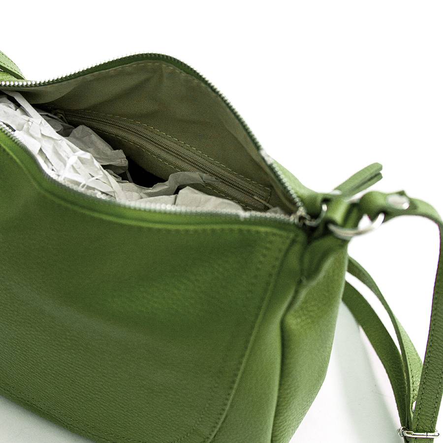 Laura Di Maggio FABIA – Sacca a tracolla in pelle verde Moda