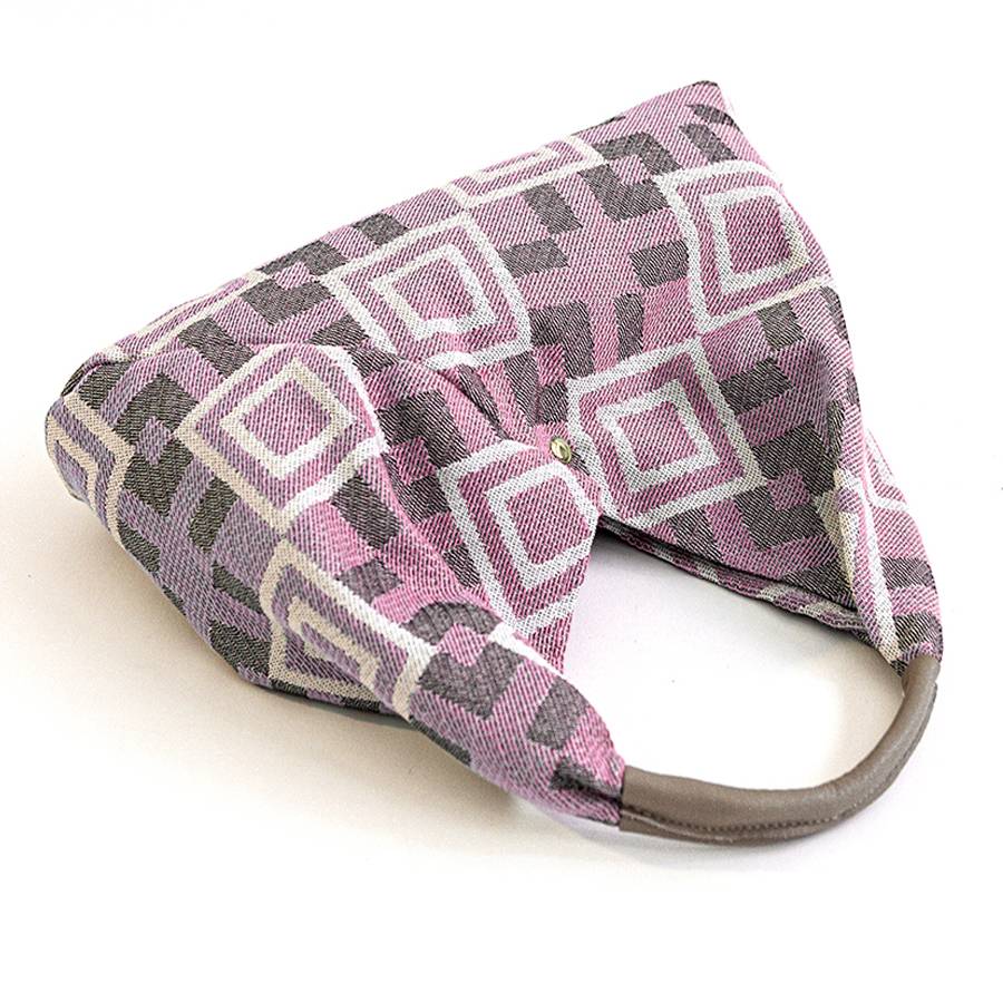 Laura Di Maggio FANTASY MAXI – Sacca in tessuto stampato rosa Nuovo