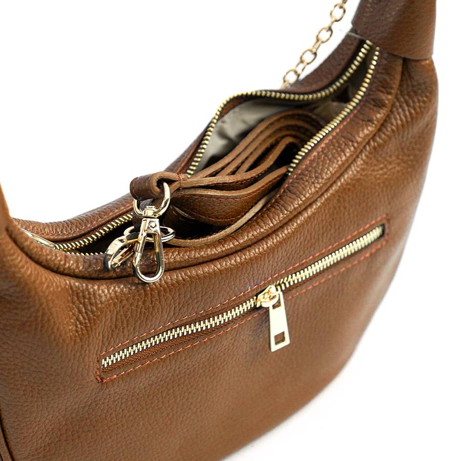 Laura Di Maggio MOON – Borsa a spalla in pelle cuoio Fino Al -60%