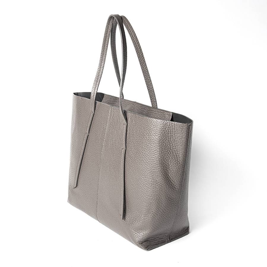 Laura Di Maggio MARGÒ – Shopper in pelle dollaro taupe Offerta