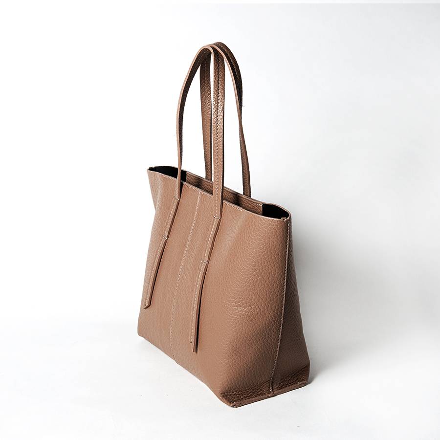 Laura Di Maggio MARGÒ Small – Shopper in pelle dollaro color bruciato Online