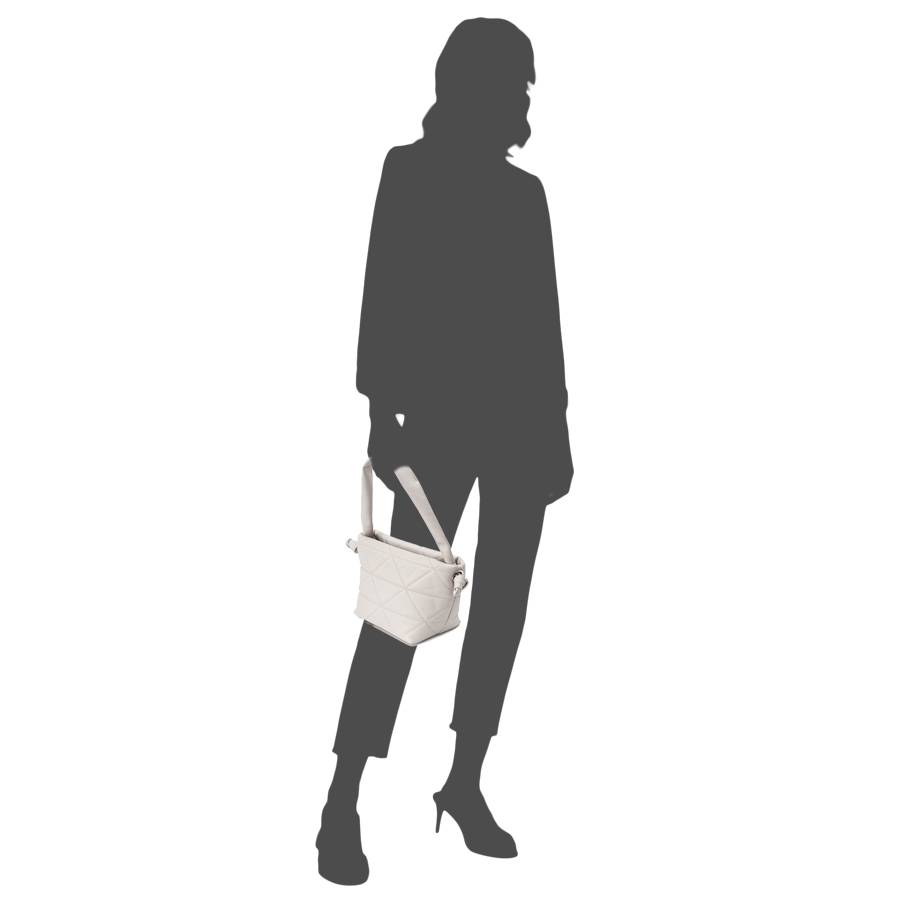 Laura Di Maggio RITA – borsa in pelle soft trapuntato latte Italy