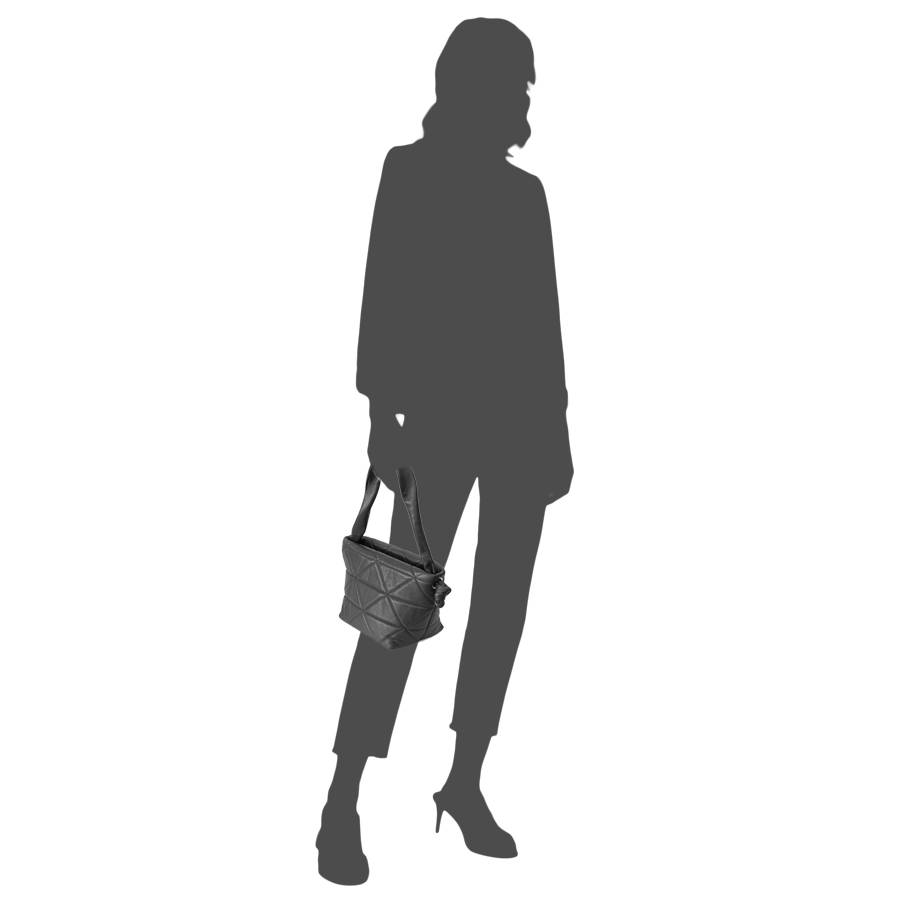 Laura Di Maggio RITA – borsa in pelle soft trapuntato nero 2025