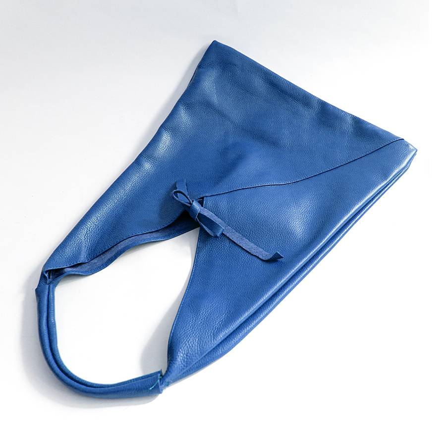 Laura Di Maggio LINA – Maxi sacca in pelle blu Qualità Garantita