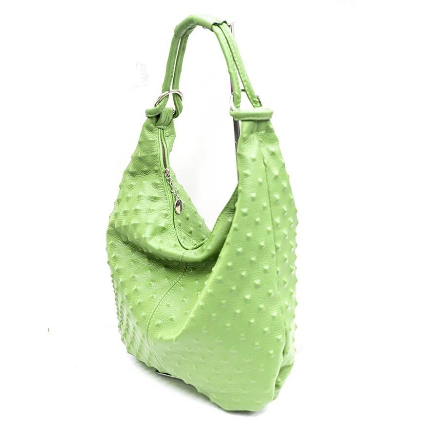 Laura Di Maggio ASIA – hobo bag in pelle stampa chiodo verde mela Convenienza