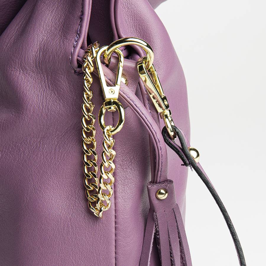 Laura Di Maggio GELSA – Sacca in pelle nappa malva Vendite Flash