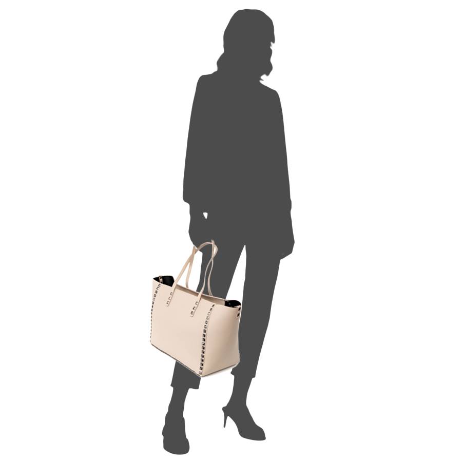 Laura Di Maggio BRIDGET – maxi bag con piccole borchie Negozio