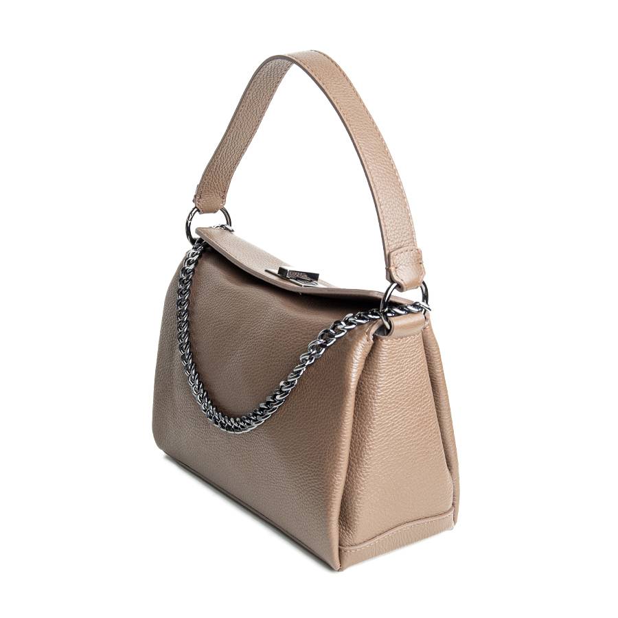 Laura Di Maggio LOLA – borsa in pelle dollaro cioccolato Qualità Garantita