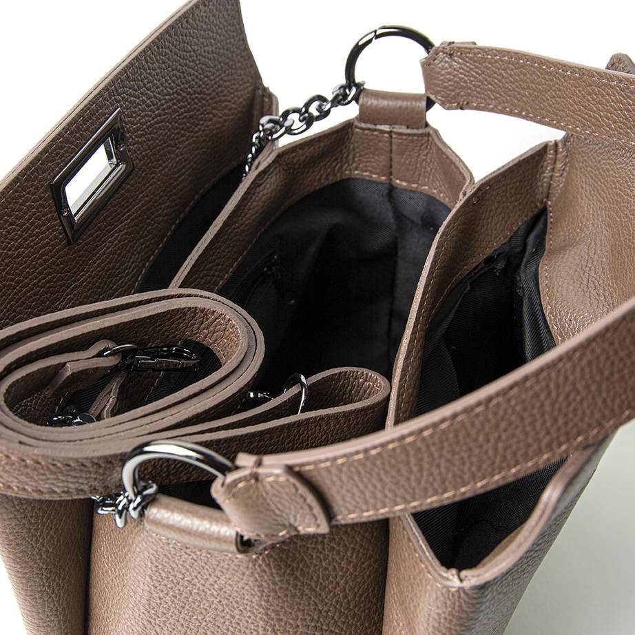 Laura Di Maggio LOLA – borsa in pelle dollaro cioccolato Qualità Garantita