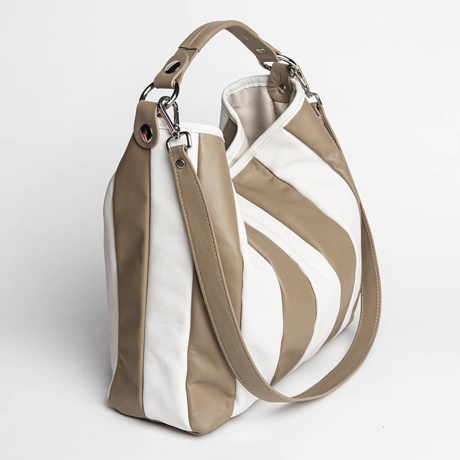 Laura Di Maggio TESSA SMALL – Sacca in pelle nappa trapuntata taupe Outlet
