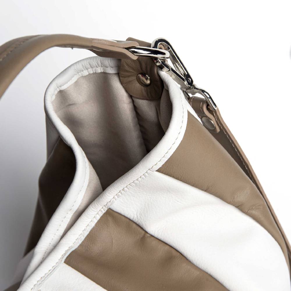 Laura Di Maggio TESSA SMALL – Sacca in pelle nappa trapuntata taupe Outlet